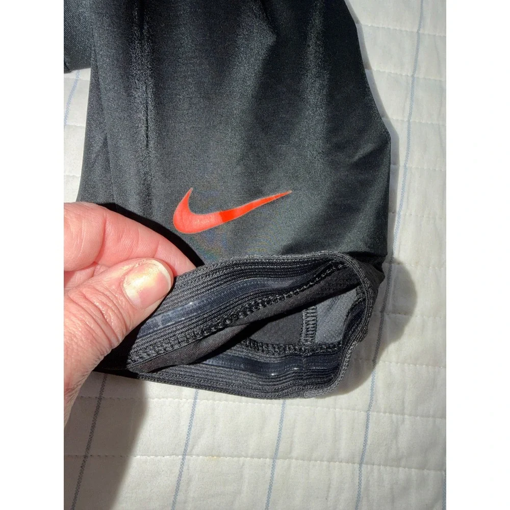 Nike Mens Padded Cycling Shorts Black Orange Swoosh Size Medium S6ORD 143276